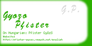 gyozo pfister business card